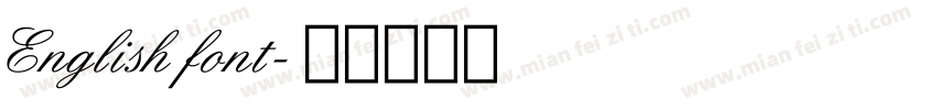 English font字体转换